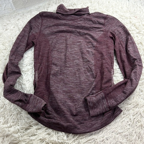 Lululemon Woolly Wonder Turtleneck Dark Adobe / White - Picture 1 of 8